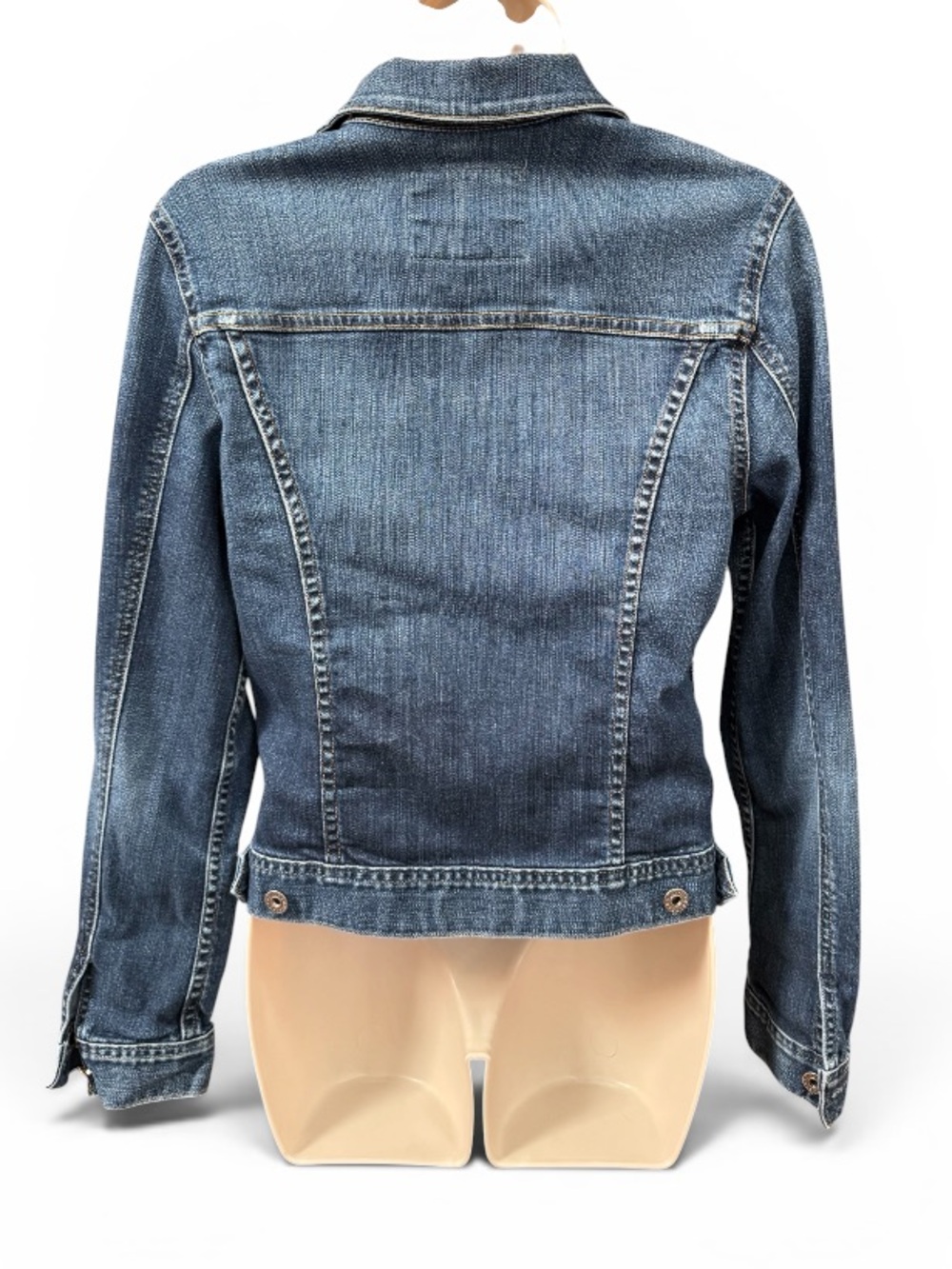 AG Adriano Goldschmied Denim Jacket Large USA Made Classic Trucker Jean Jacket - Picture 2 of 7